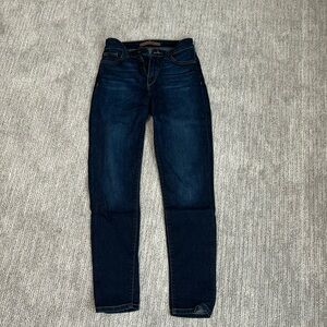 Dark denim Joe’s straight leg/skinny jeans